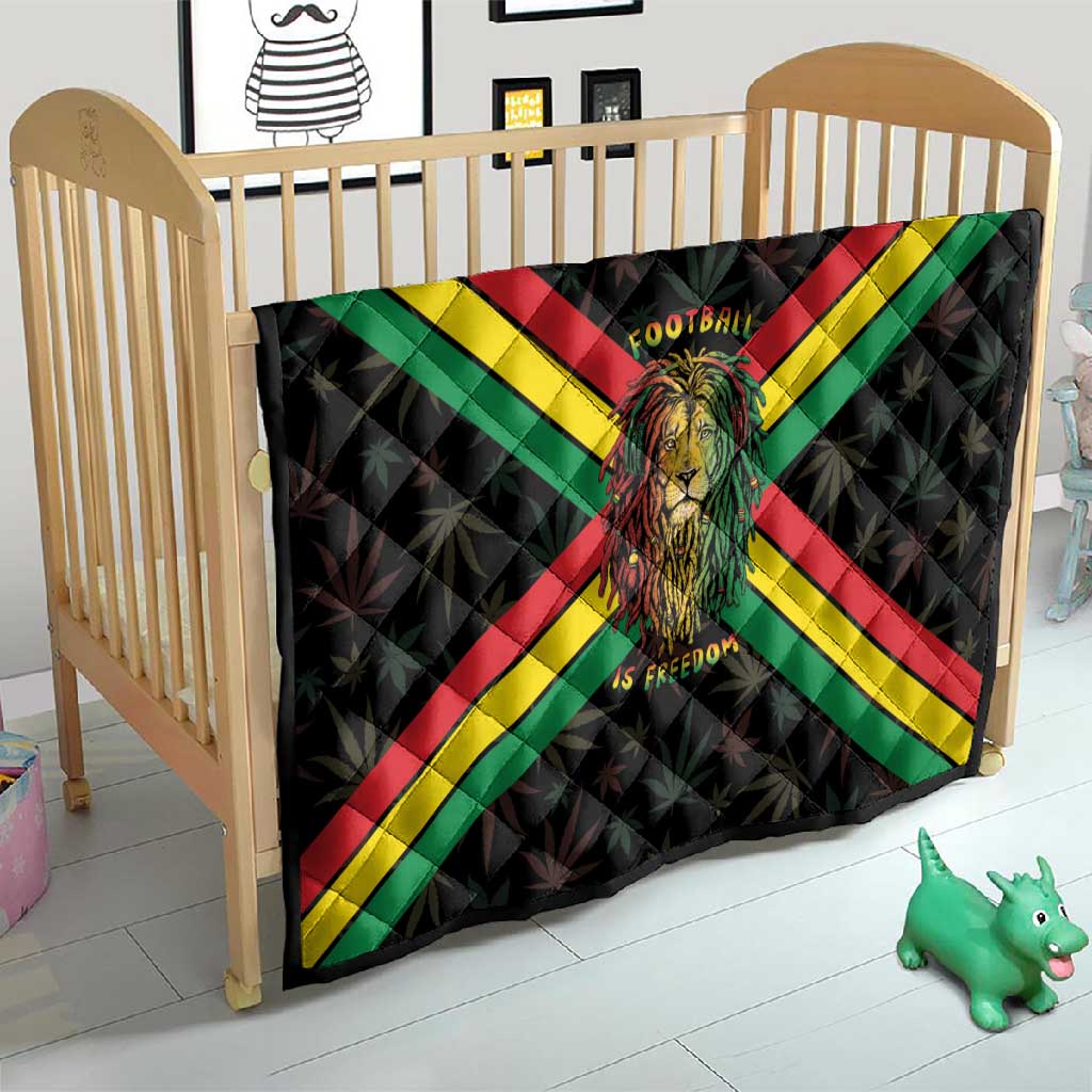 Legend Reggae Marley Football Quilt Rasta Lion