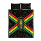 Legend Reggae Marley Football Quilt Bed Set Rasta Lion