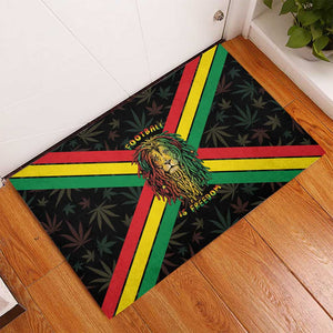 Legend Reggae Marley Football Rubber Doormat Rasta Lion