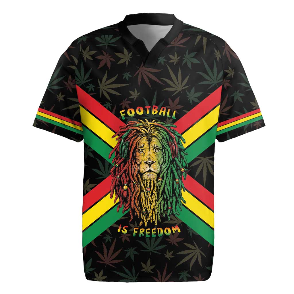 Legend Reggae Marley Football Rugby Jersey Rasta Lion