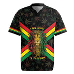 Legend Reggae Marley Football Rugby Jersey Rasta Lion
