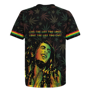 Legend Reggae Marley Football Rugby Jersey Rasta Lion