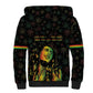 Legend Reggae Marley Football Sherpa Hoodie Rasta Lion
