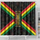 Legend Reggae Marley Football Shower Curtain Rasta Lion