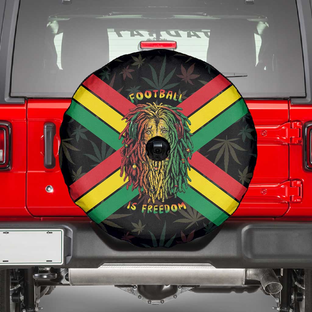 Legend Reggae Marley Football Spare Tire Cover Rasta Lion