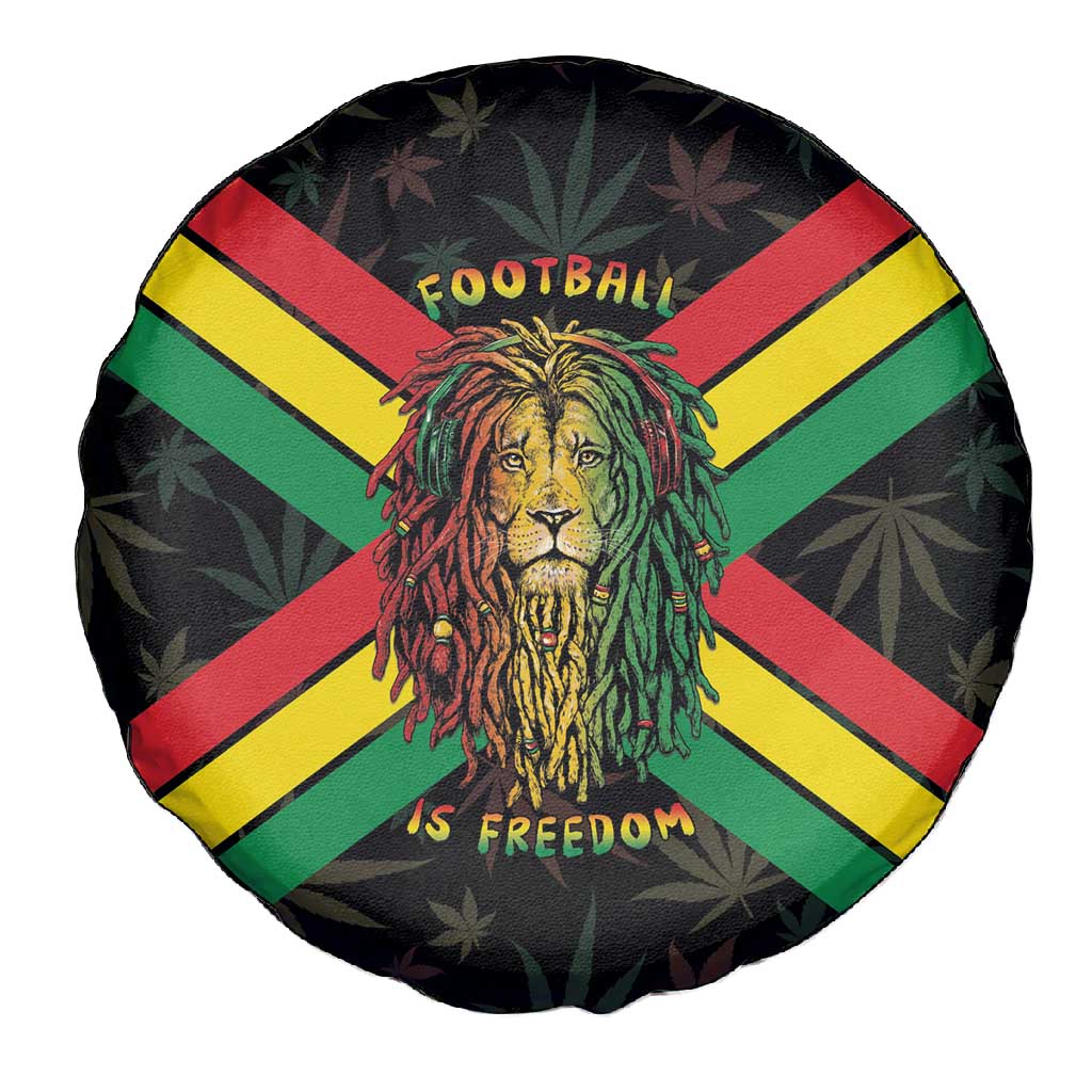Legend Reggae Marley Football Spare Tire Cover Rasta Lion