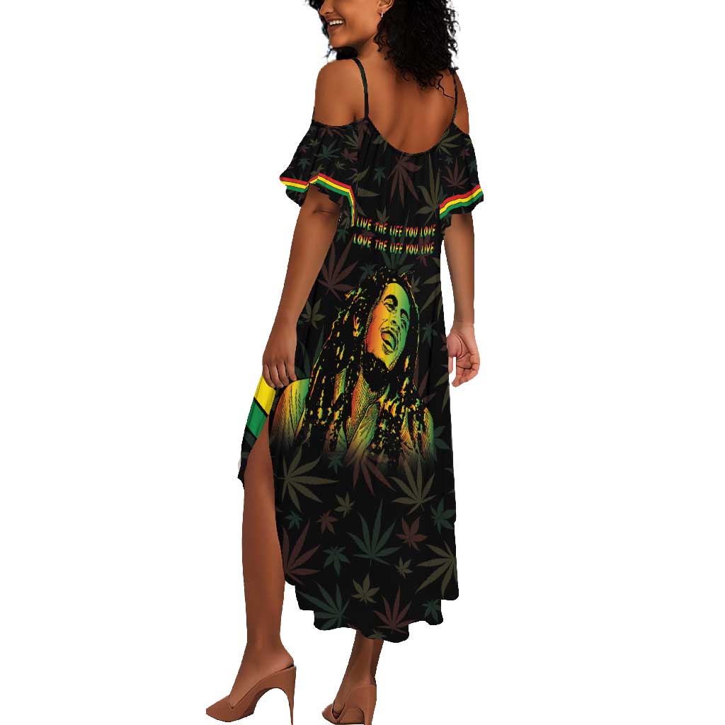 Legend Reggae Marley Football Summer Maxi Dress Rasta Lion