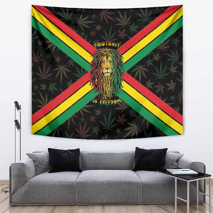 Legend Reggae Marley Football Tapestry Rasta Lion
