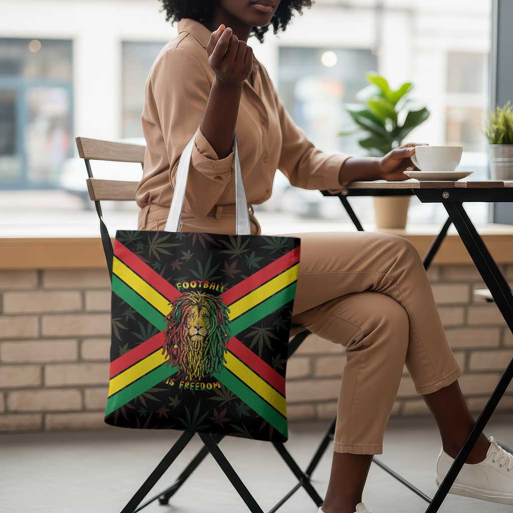 Legend Reggae Marley Football Tote Bag Rasta Lion