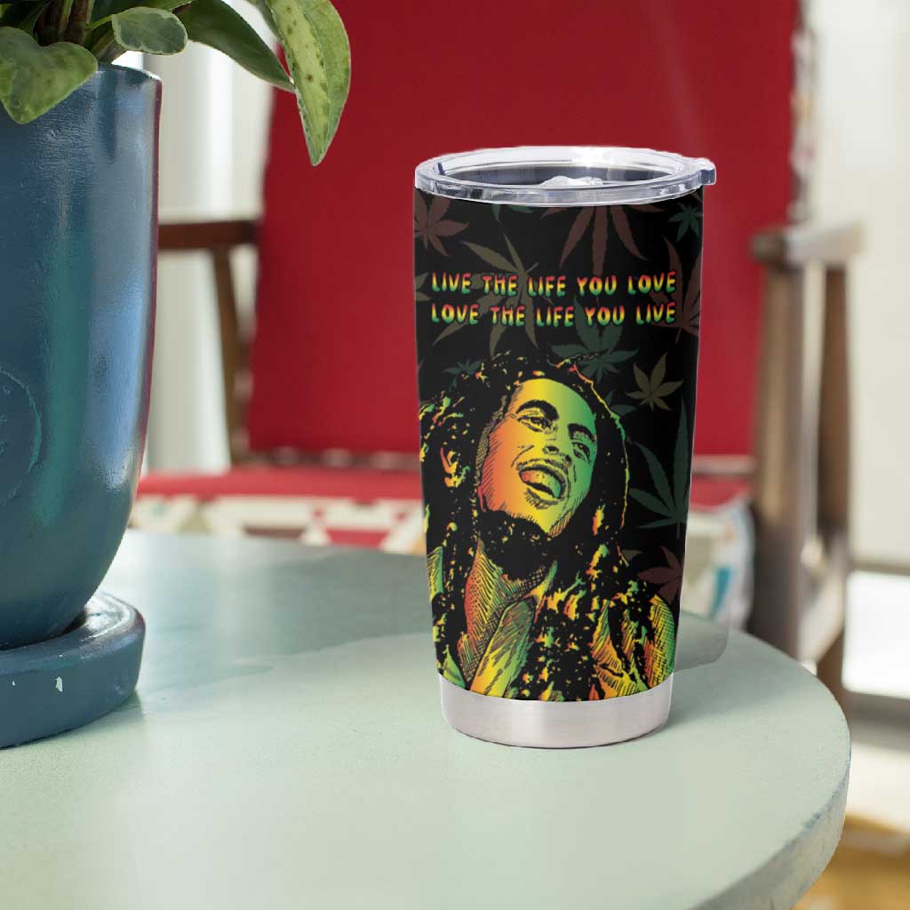 Legend Reggae Marley Football Tumbler Cup Rasta Lion