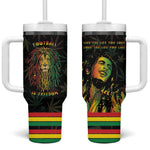 Legend Reggae Marley Football Tumbler With Handle Rasta Lion