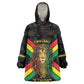 Legend Reggae Marley Football Wearable Blanket Hoodie Rasta Lion