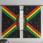 Legend Reggae Marley Football Window Curtain Rasta Lion