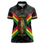 Legend Reggae Marley Football Women Polo Shirt Rasta Lion