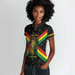 Legend Reggae Marley Football Women Polo Shirt Rasta Lion