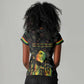 Legend Reggae Marley Football Women V-Neck T-Shirt Rasta Lion