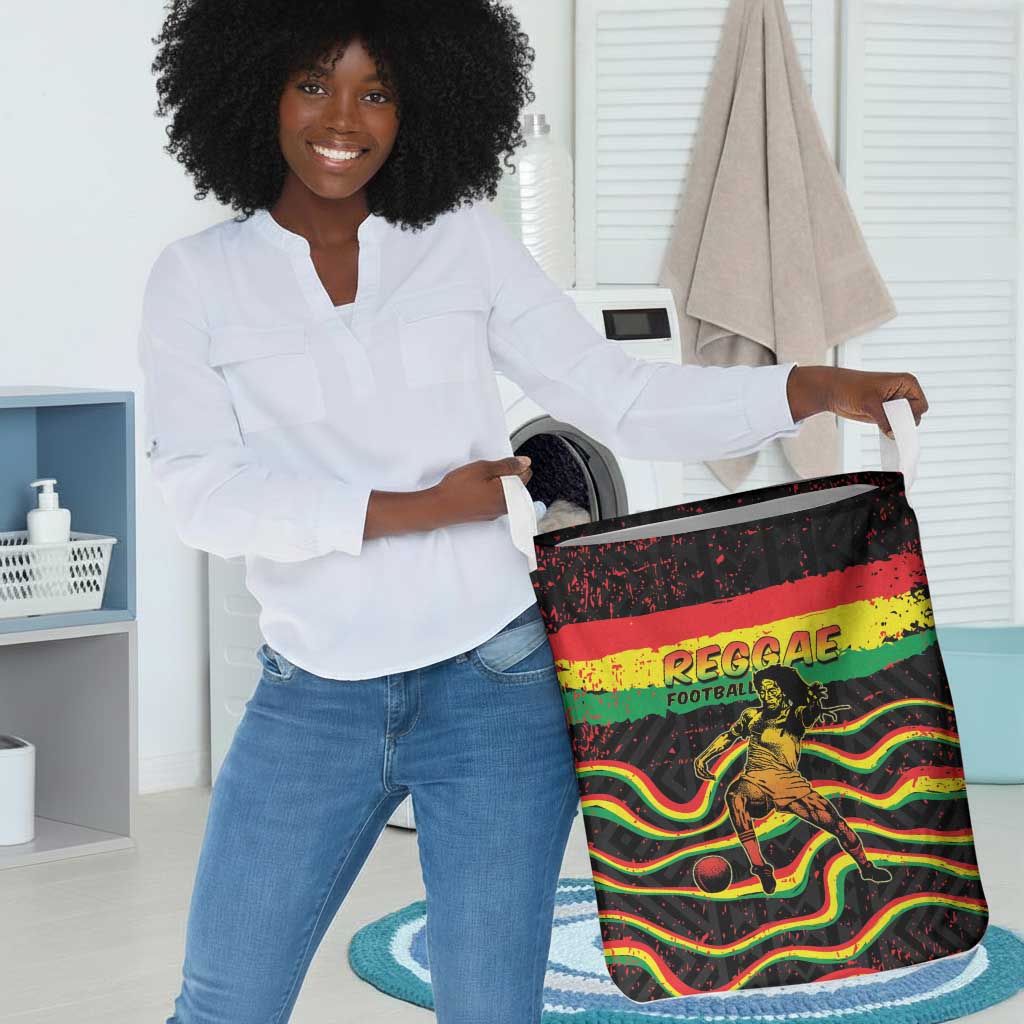 Reggae Legend Bob Football Laundry Basket Grunge Style
