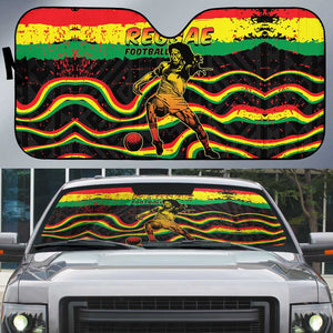 Reggae Legend Bob Football Auto Sun Shade Grunge Style