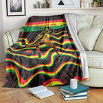 Reggae Legend Bob Football Blanket Grunge Style