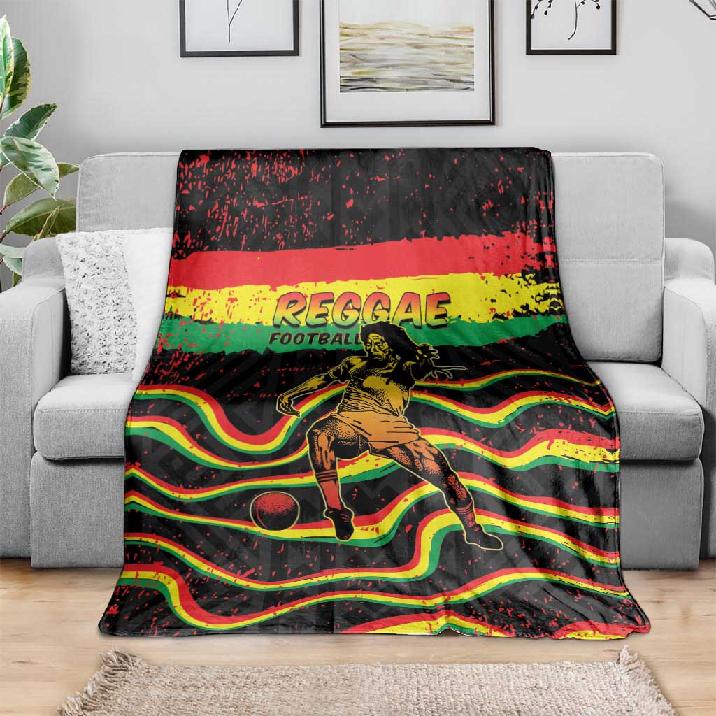 Reggae Legend Bob Football Blanket Grunge Style