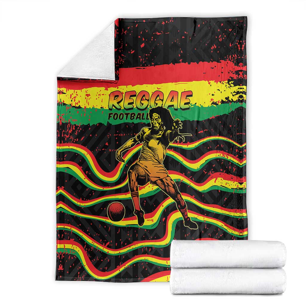 Reggae Legend Bob Football Blanket Grunge Style