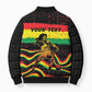 Personalized Reggae Legend Bob Football Bomber Puffer Jacket Grunge Style