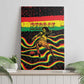 Reggae Legend Bob Football Canvas Wall Art Grunge Style