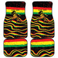 Personalized Reggae Legend Bob Football Car Mats Grunge Style