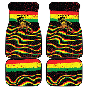 Personalized Reggae Legend Bob Football Car Mats Grunge Style