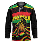Personalized Reggae Legend Bob Football Hockey Jersey Grunge Style