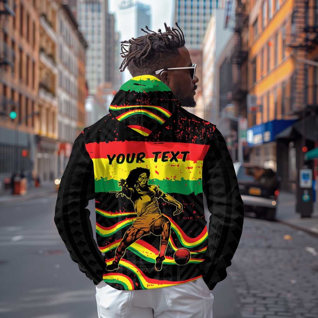 Personalized Reggae Legend Bob Football Hoodie Grunge Style