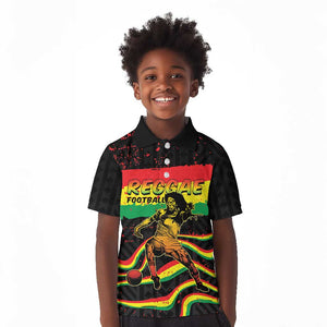 Personalized Reggae Legend Bob Football Kid Polo Shirt Grunge Style