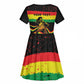 Personalized Reggae Legend Bob Football Kid Short Sleeve Dress Grunge Style