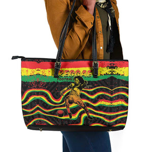 Reggae Legend Bob Football Leather Tote Bag Grunge Style