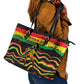 Reggae Legend Bob Football Leather Tote Bag Grunge Style