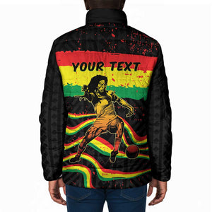 Personalized Reggae Legend Bob Football Padded Jacket Grunge Style