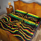 Reggae Legend Bob Football Quilt Bed Set Grunge Style