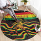 Reggae Legend Bob Football Round Carpet Grunge Style