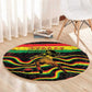 Reggae Legend Bob Football Round Carpet Grunge Style