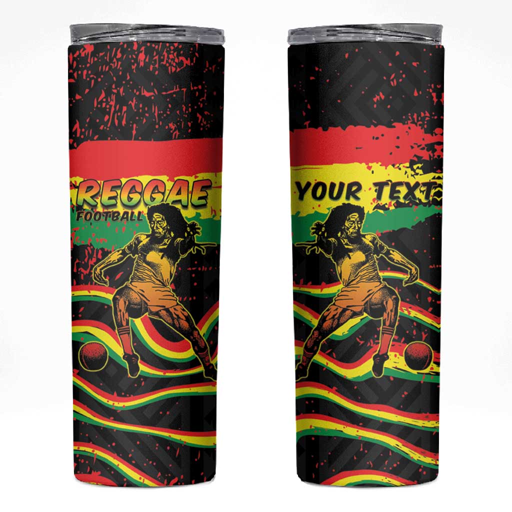 Personalized Reggae Legend Bob Football Skinny Tumbler Grunge Style