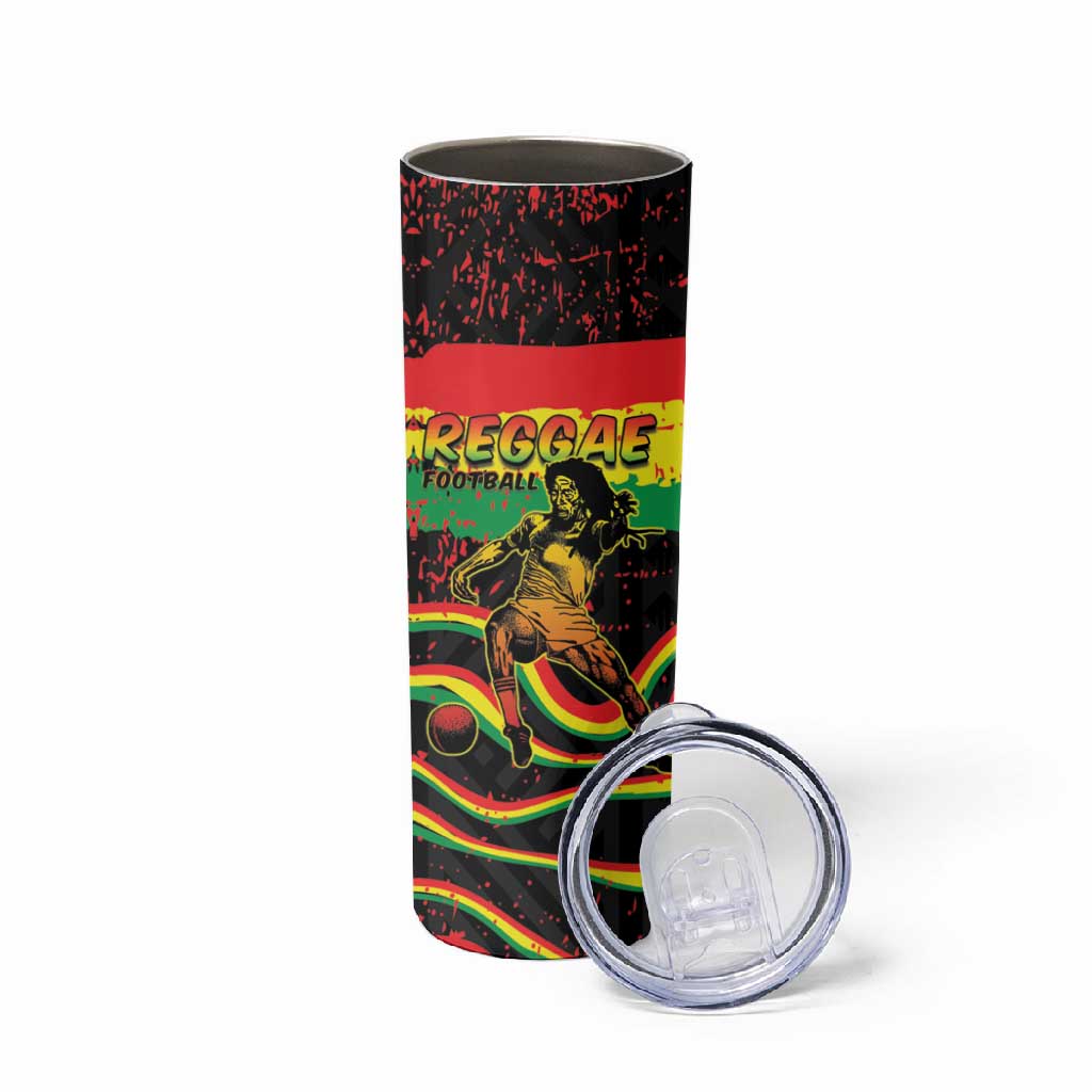Personalized Reggae Legend Bob Football Skinny Tumbler Grunge Style