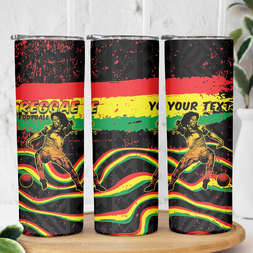 Personalized Reggae Legend Bob Football Skinny Tumbler Grunge Style