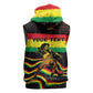 Personalized Reggae Legend Bob Football Sleeveless Zip Hoodie Grunge Style