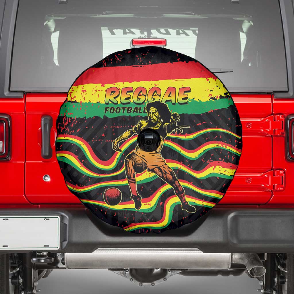 Reggae Legend Bob Football Spare Tire Cover Grunge Style