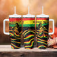 Personalized Reggae Legend Bob Football Tumbler With Handle Grunge Style