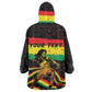 Personalized Reggae Legend Bob Football Wearable Blanket Hoodie Grunge Style
