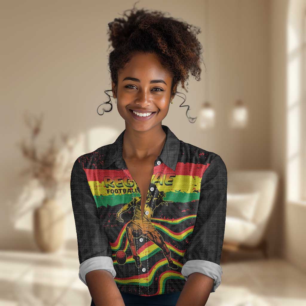 Personalized Reggae Legend Bob Football Women Casual Shirt Grunge Style