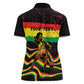 Personalized Reggae Legend Bob Football Women Polo Shirt Grunge Style