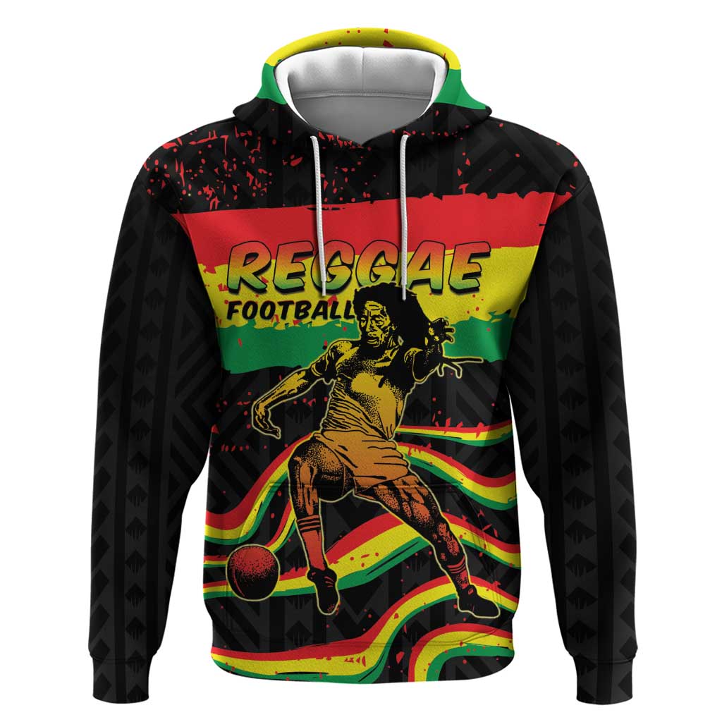 Personalized Reggae Legend Bob Football Zip Hoodie Grunge Style