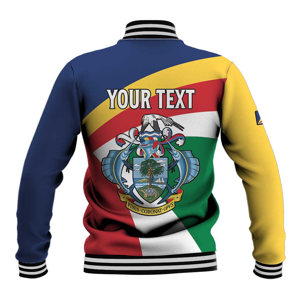 Personalized Happy Seychelles Independence Day Baseball Jacket Black Parrot Coat Of Arms